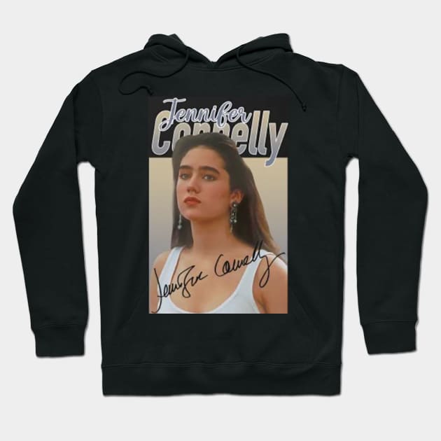 Jennifer Connelly // 80s Vintage Aesthetic Style // T-Shirt Hoodie by Almer